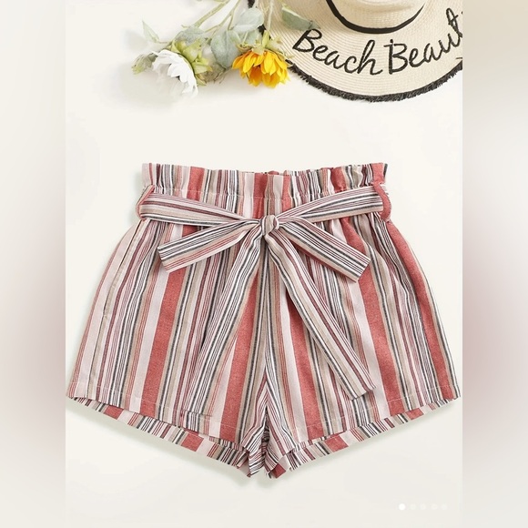 Pants - Boho Striped Tie Waist Shorts for Women - Perfect for Spring and Summer Fashion